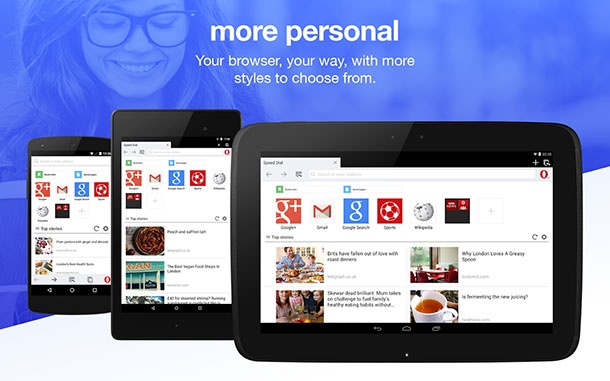 Новата версия на Opera Mini за Android има два режима за компресия на данни