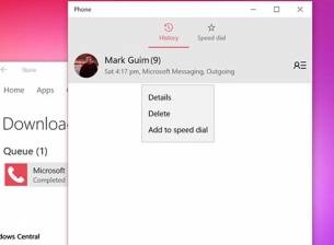 Изтекла тестова версия на Windows 10 включва телефонно приложение