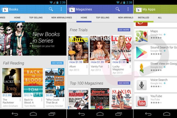 Google подготвя нов дизайн за Google Play