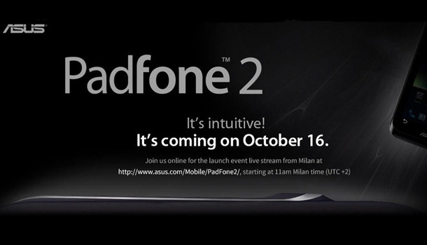 Asus ще излъчва в интернет премиерата на PadFone 2