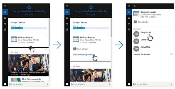 Cortana в Windows 10 вече има и интеграция с LinkedIn