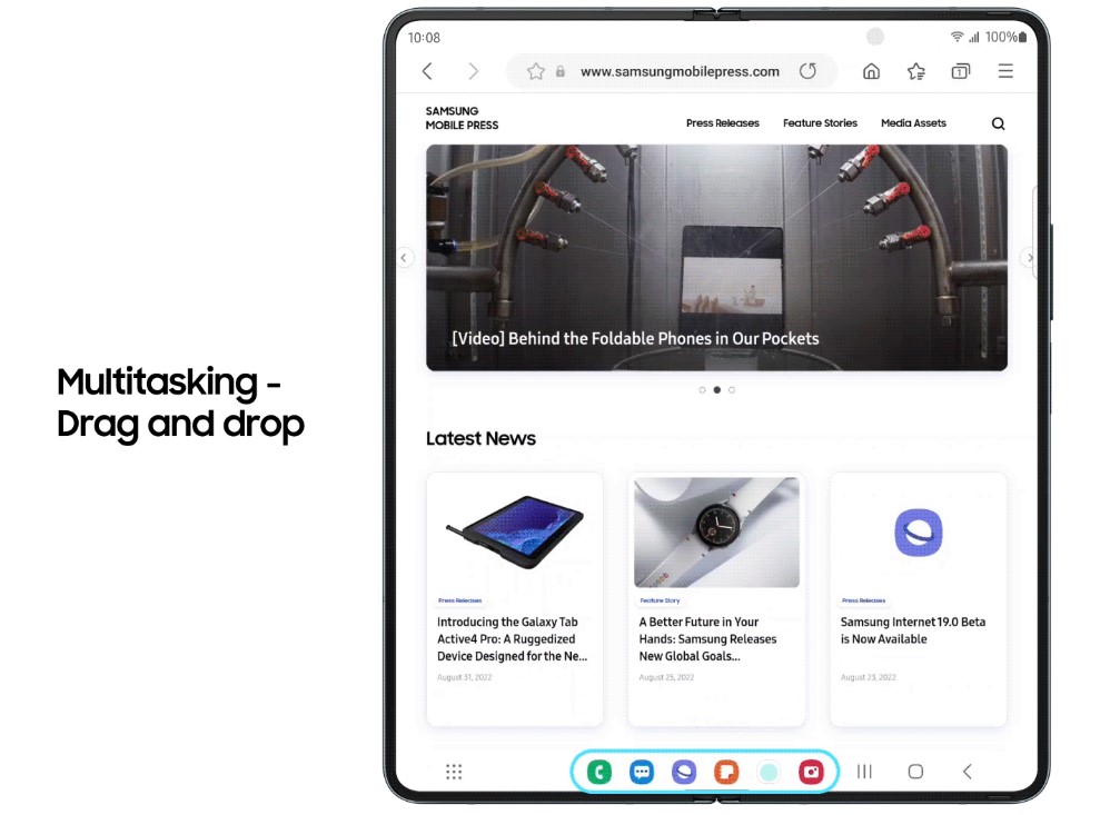 Samsung обновява и по-старите си сгъваеми модели с Android 12L
