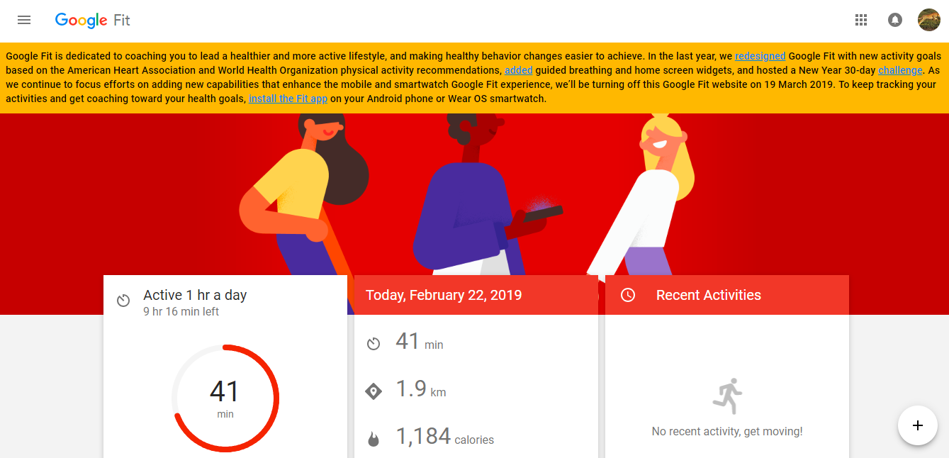 Google ще спре десктоп версията на Google Fit