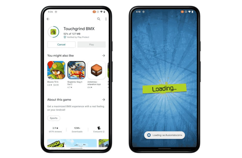 С Android 12 ще можете да играете още докато игрите се изтеглят