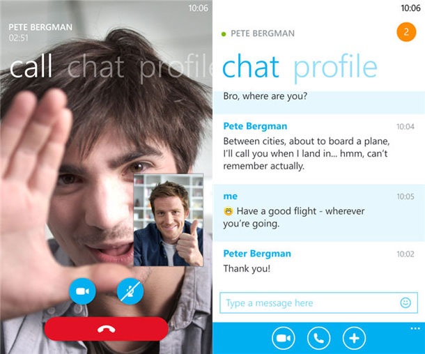 Ъпдейт за Skype за Windows Phone 8 носи очаквани функции