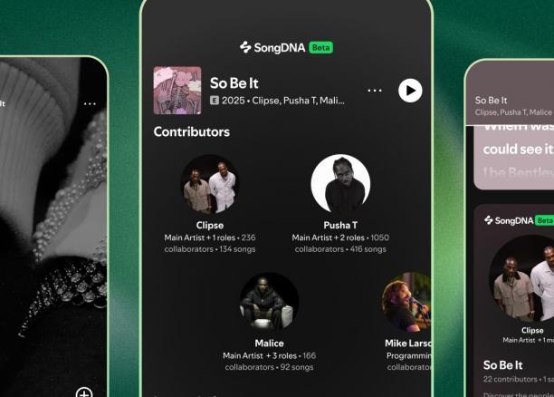 Със SongDNA Spotify може да ви разкаже всичко за песента, която слушате