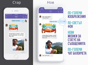 Viber ускорява чатовете и променя техния дизайн
