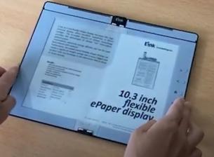 E Ink демонстрира електронен четец със сгъваем екран