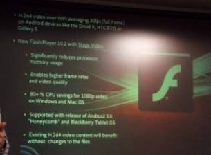 Flash 10.2 за мобилни устройства пристига до седмици. Заедно с Android 3.0?