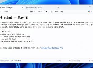 Приложението Notepad получава една от най-големите промени в историята си