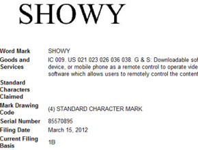 Google регистрира името Showy за приложение за дистанционно управление