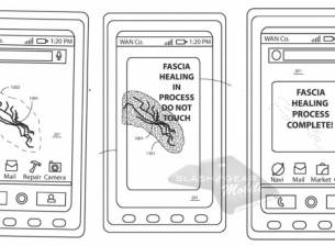 Motorola патентова телефон със самовъзстановяващо се покритие на дисплея