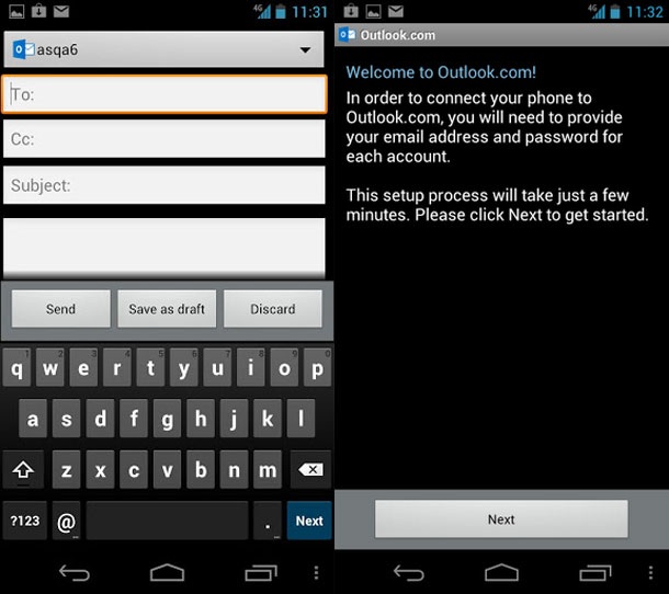 Outlook.com вече има приложение за Android