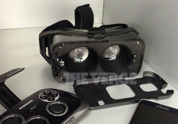 Реална снимка на очилата за виртуална реалност на Samsung