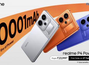 Realme P4 Power впечатлява с 10 001 mAh батерия и здрав корпус