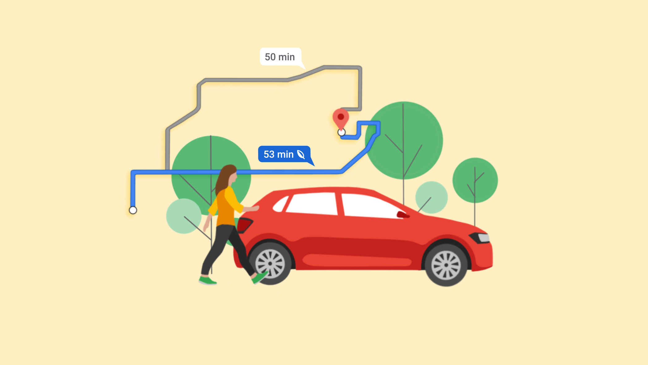 Опцията за най-екологичен маршрут в Google Maps вече е активна и в България