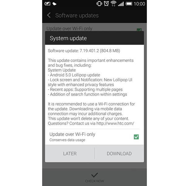 HTC One (M7) получава Android 5.0 и в Европа