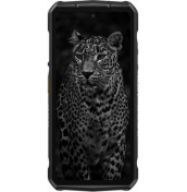 Ulefone Armor 29 Ultra преден изглед – дисплей с леопард тапет и подсилен корпус за екстремни условия