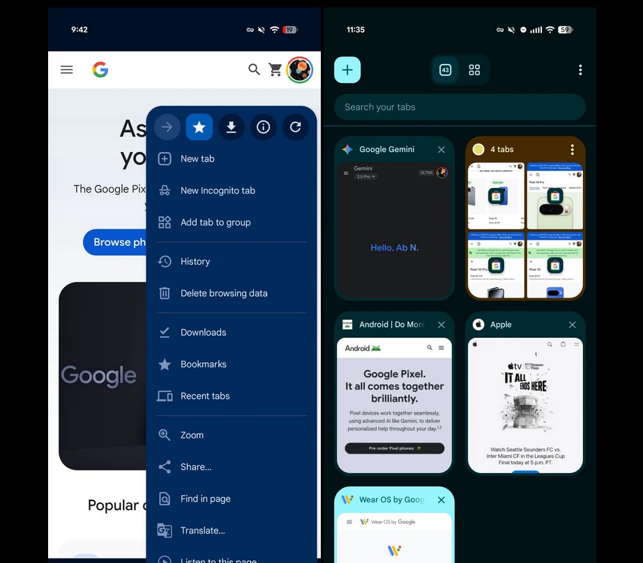 Chrome за Android получава нов дизайн