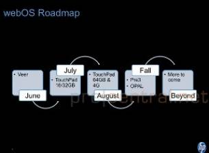 HP подготвя TouchPad с 64GB памет за август и Pre 3 за есента