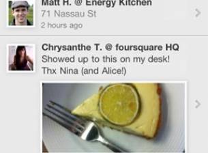 Ъпдейт за Foursquare за iPhone
