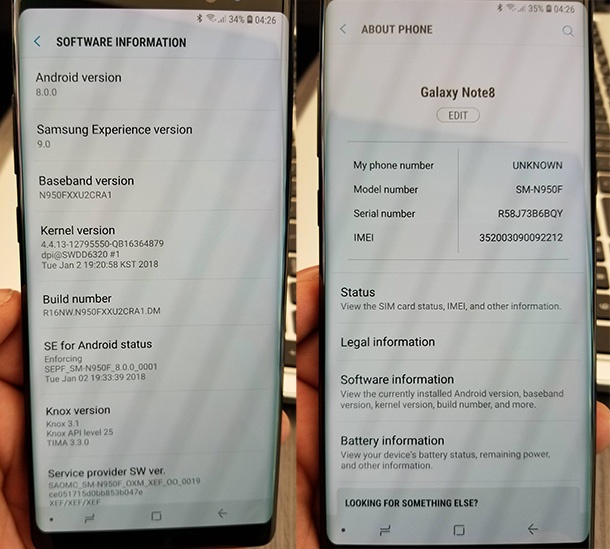 Samsung започна разпространението на Android 8.0 за Galaxy Note8