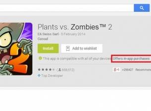 Уеб версията на Google Play Store вече показва приложенията с микротрансакции