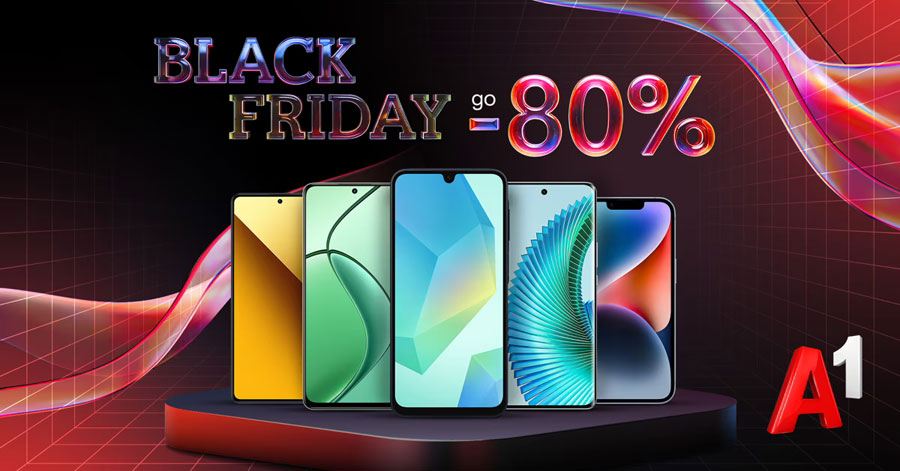 Black Friday оферти с до 80% отстъпка от А1