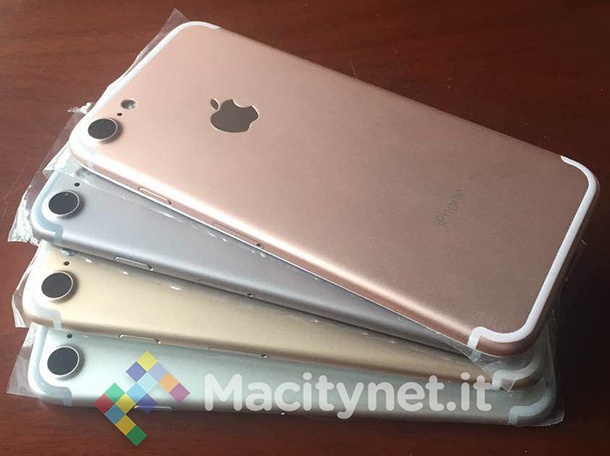 Снимка показва цветовете на iPhone 7