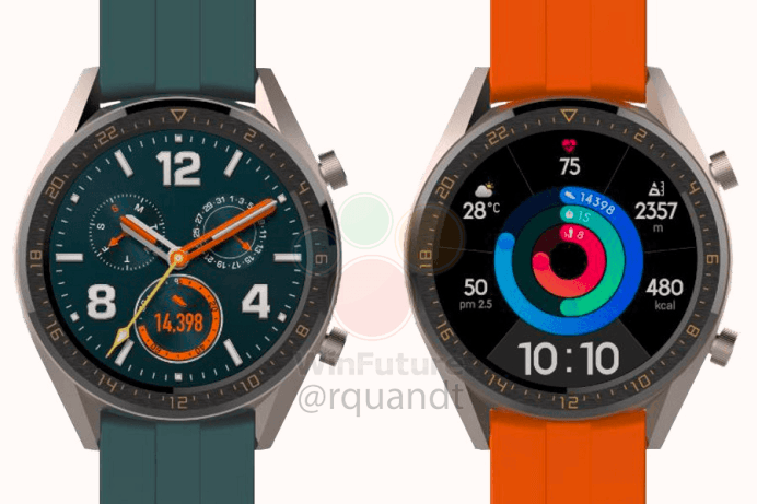 Huawei подготвя два нови варианта на умния часовник Watch GT