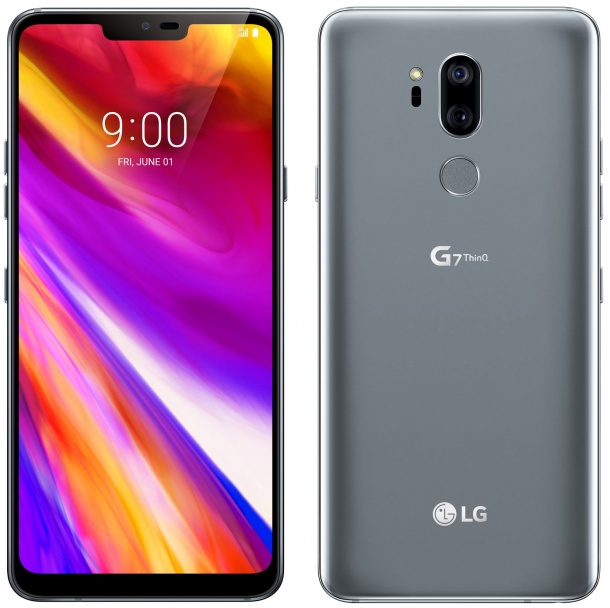 Снимка показва LG G7 ThinQ от всички страни