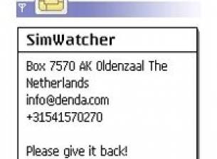 SimWatcher помага в случай на кражба