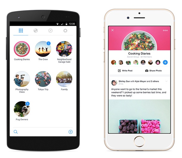 Facebook пуска мобилно приложение за работа с групи