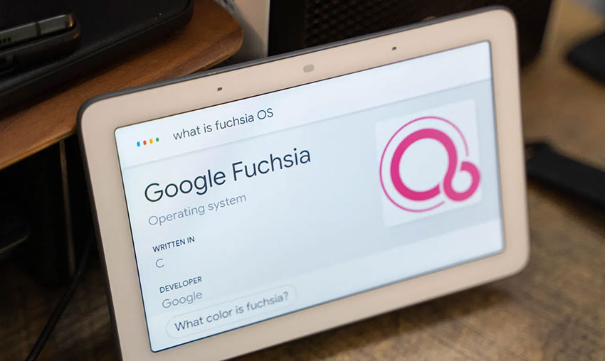 Първото устройство с Fuchsia OS е Nest Hub
