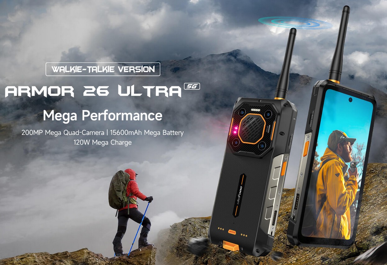 Ulefone Armor 26 Ultra Walkie-Talkie изпъква с отличителна черта и е наличен при нас