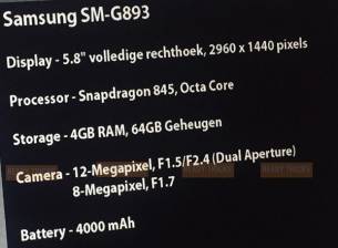 Samsung Galaxy S9 Active може да предлпожи батерия с капацитет 4000 mAh