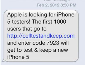 Измама подмамва с обещание за бета тестове на iPhone 5