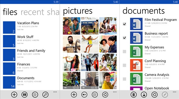 Microsoft пусна нова версия на OneDrive за Windows Phone