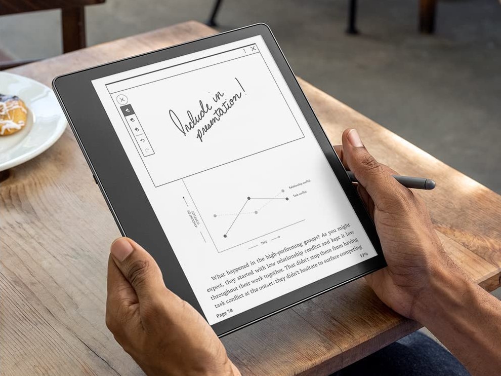 Kindle Scribe поддържа работа със стилус