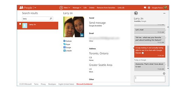 Outlook.com вече има интеграция с Google Talk