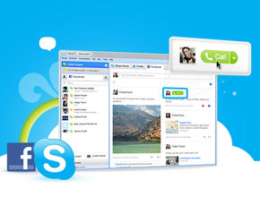 Facebook интегрира видеочат през Skype