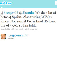 Премиерата на Palm Pre ще е на 30 април?