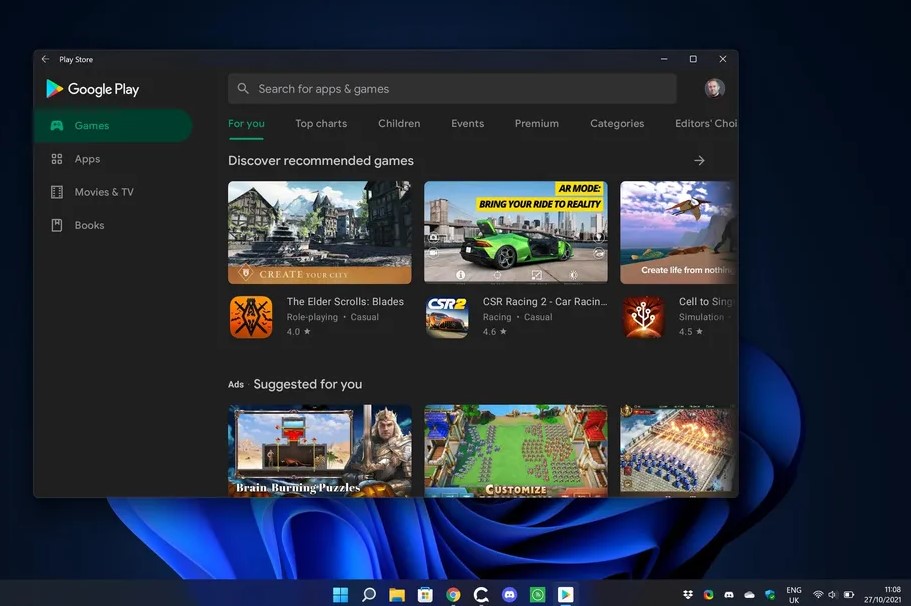 Ето как да стартирате Google Play Store в Windows 11