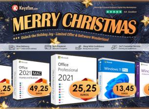 Коледна разпродажба на софтуер – доживотен MS Office 2021 Pro само за 25.25$!
