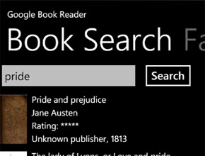 Приложение за четене на електронни книги за Windows Phone 7