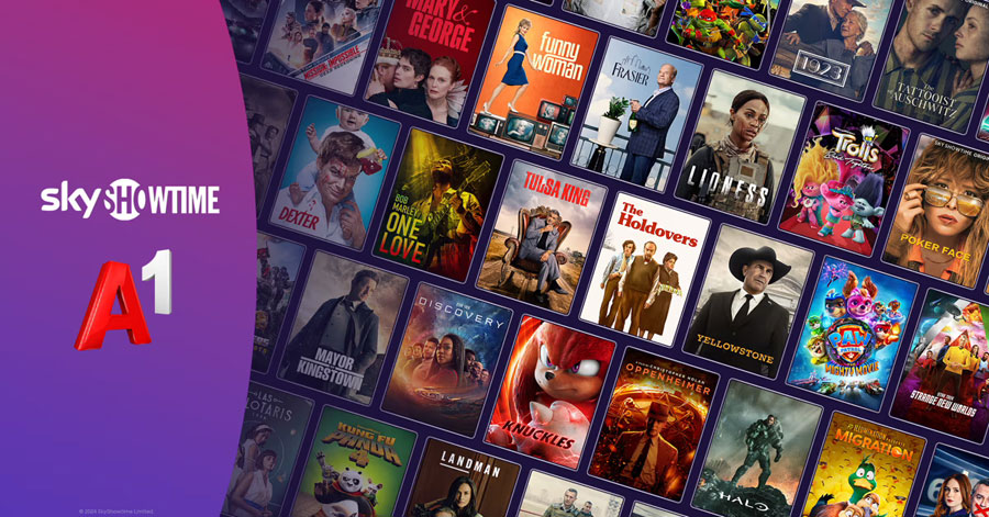 А1 предлага достъп до стрийминг платформата SkyShowtime
