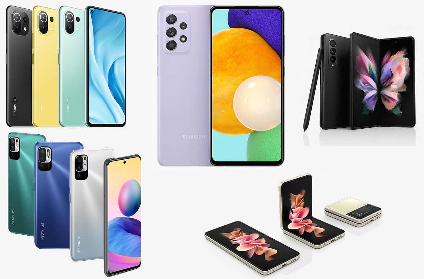 Селекция от актуални модели на Samsung и Xiaomi от Vivacom