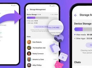 Viber storage management