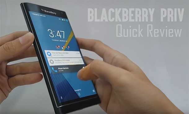 Видео показва BlackBerry Priv с Android 6.0