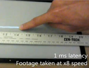 Microsoft работи по сензорни екрани със закъснение едва 1 ms